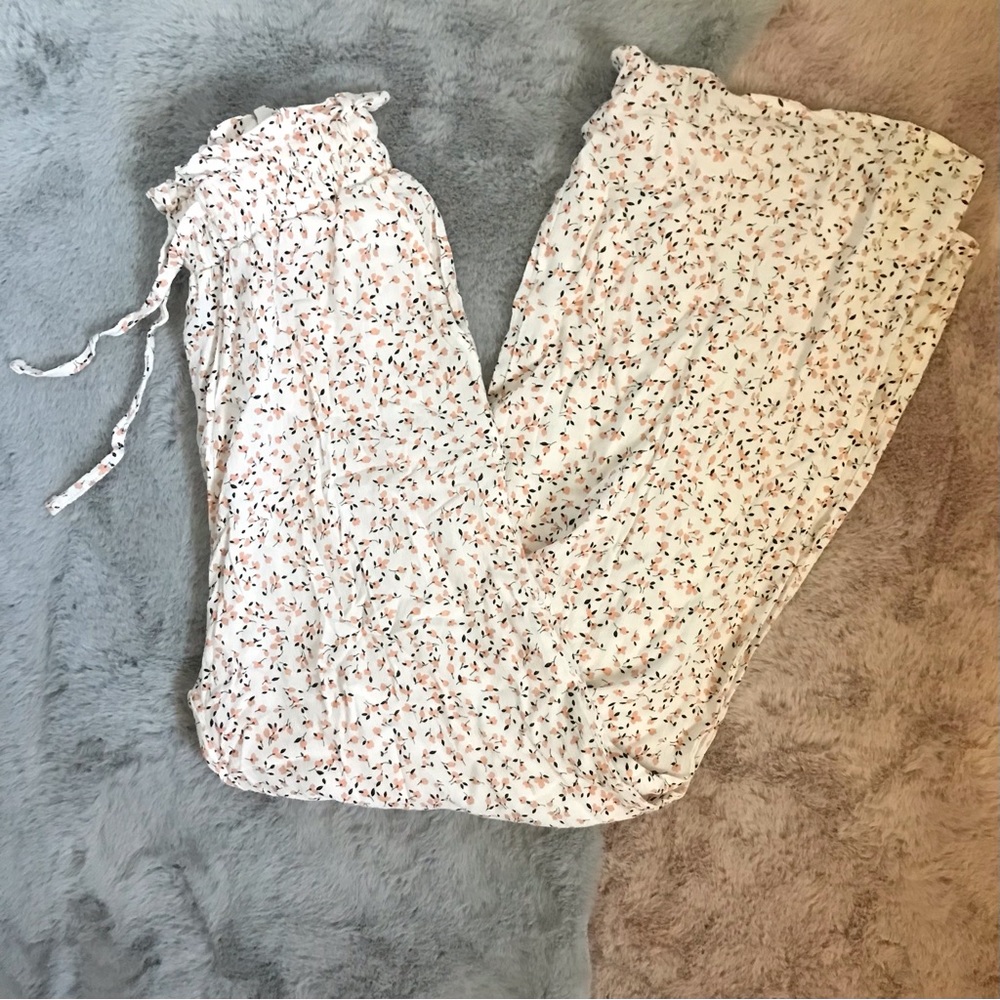 Kendall and Kylie floral light wide leg pants